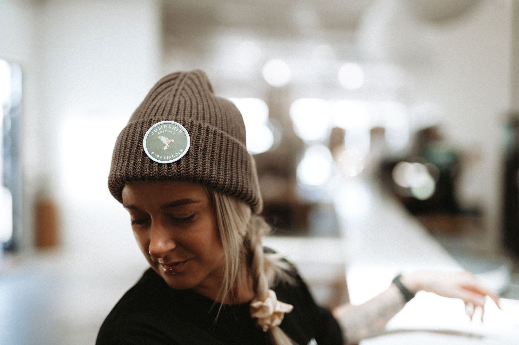 Jump Ship Brewing Walnut Beanie