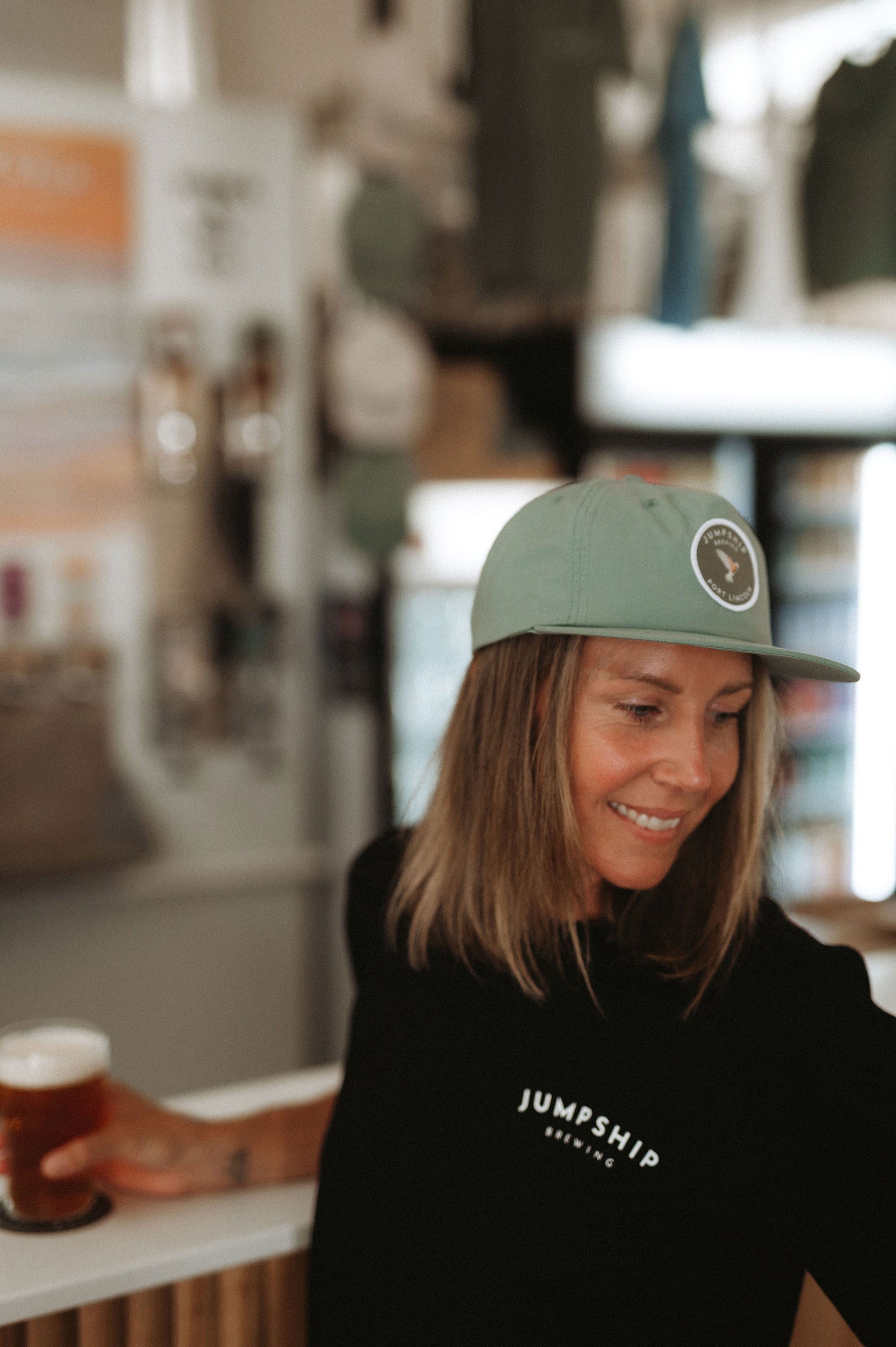Jump Ship Brewing Sage Surf Cap