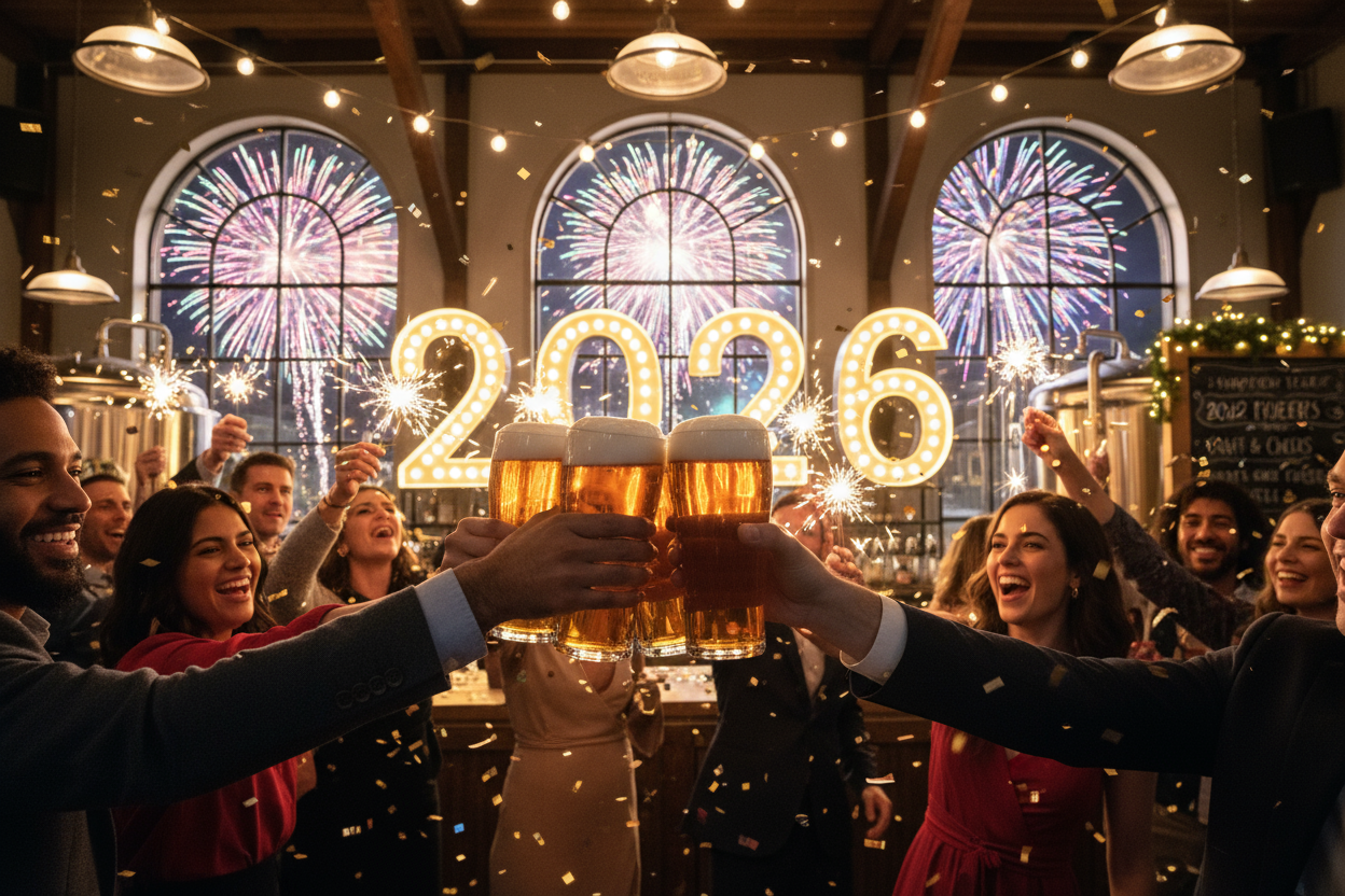 New Cheers Eve with beer 2026